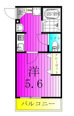 クリスタル南流山 204号室 間取り