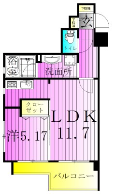 ＣＩＴＹ　ＳＰＩＲＥ三ノ輪 間取り図