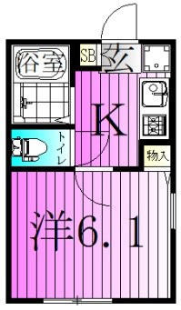 エクセラン南千住Ⅱ 間取り図