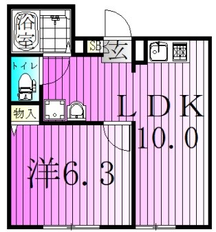 エクセラン南千住Ⅱ 間取り図