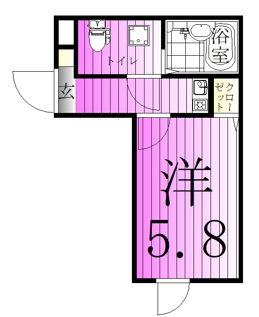 サザンロード五反野Ⅱ 間取り図