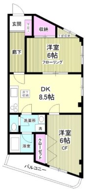 第五山口マンション 間取り図