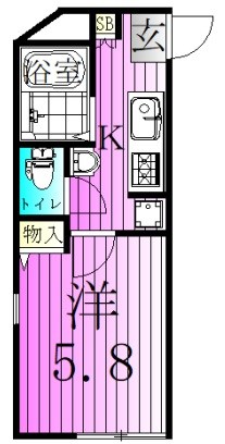 エクセラン南千住Ⅱ 間取り図