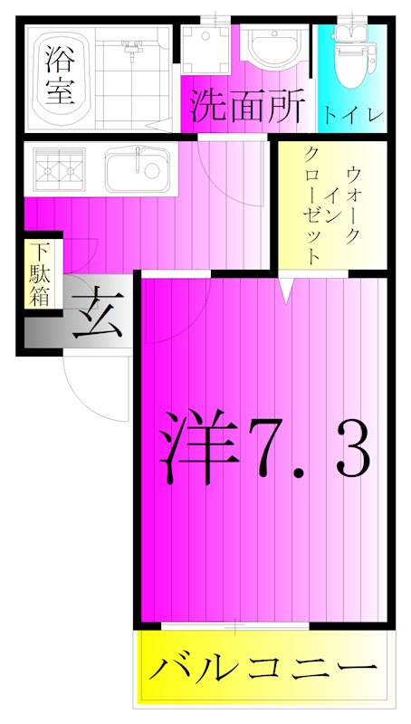 エスペランサアミーゴ流山 203号室 間取り