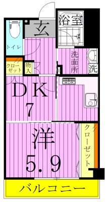 コーポレート竹ノ塚二丁目 間取り図