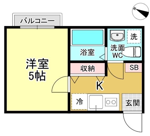 Fleur s-kashiwa　～フルールエスカシワ～ 202号室 間取り