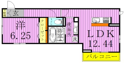 ファミユA 間取り図