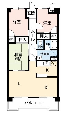 メゾンパーク常盤平 402号室 間取り