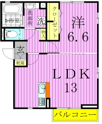ヴィラ・パークＤＯＨＫＡＩ 間取り図