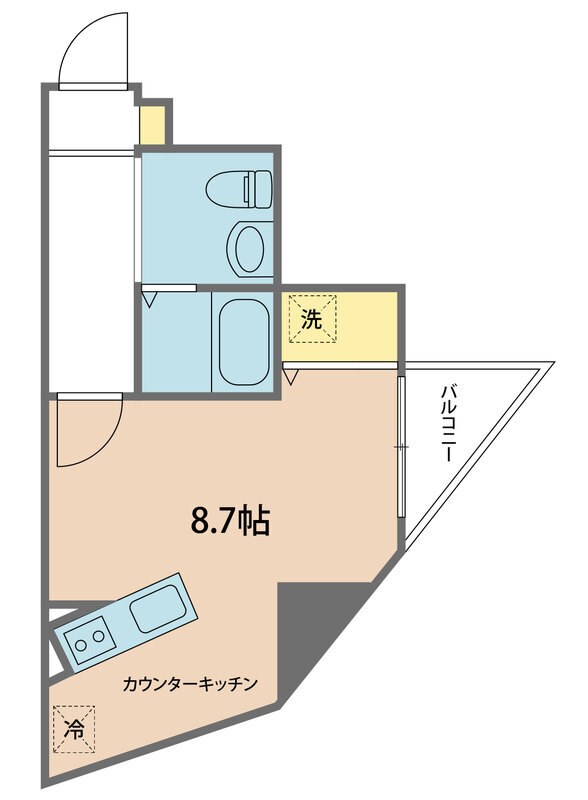 TRUTH　CHARME 302号室 間取り