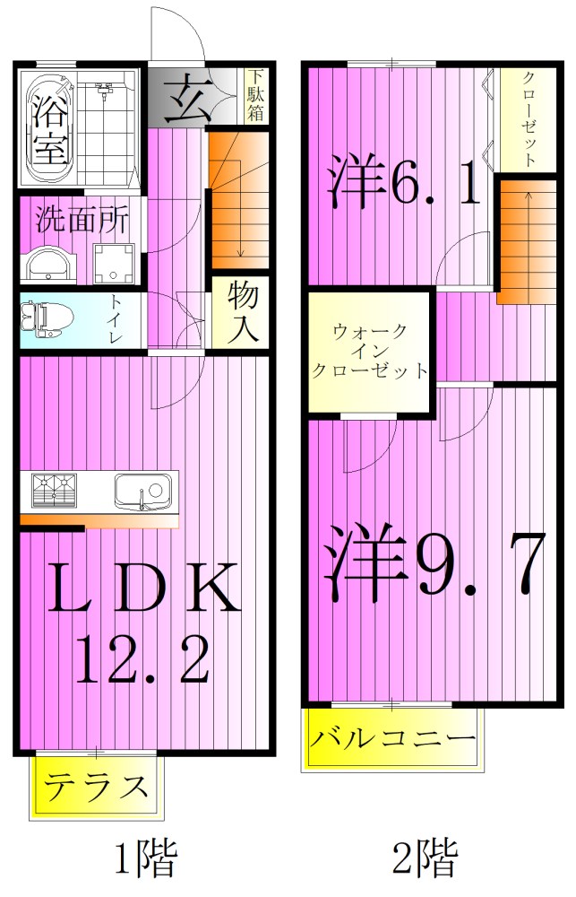 セレーナ西新井 間取り図