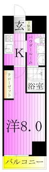マーロ千住クレストタップ  間取り図