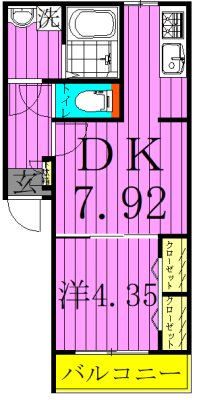 Ｔ.Ａ足立区足立２丁目２Ｃ棟 間取り図
