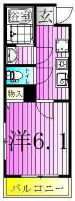 プチトレゾール小菅 間取り図