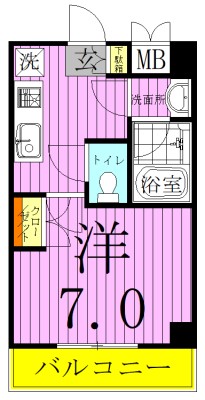 サクシード金町 間取り図