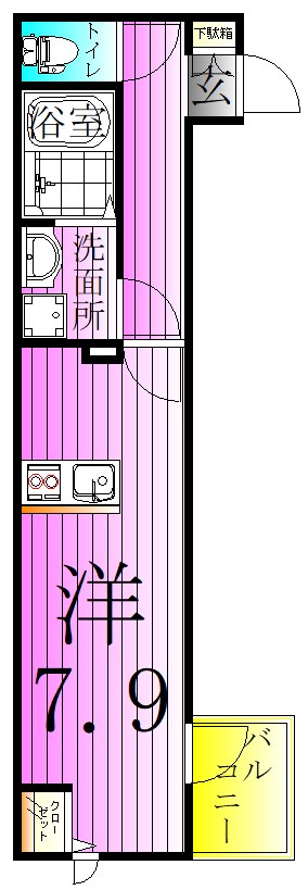 MELDIA北綾瀬Ⅳ 間取り図