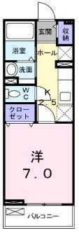トスカーナ 203号室 間取り