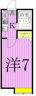 シャンブル綾瀬G 間取り図