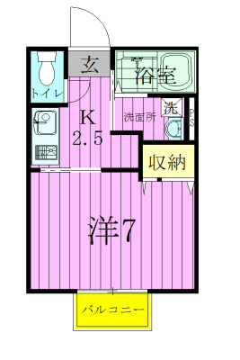 エミネンス 101号室 間取り