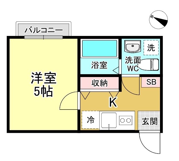 Fleur s-kashiwa（フルールエスカシワ) 202号室 間取り