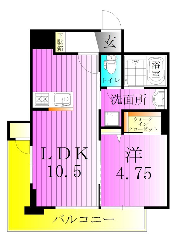 梅田マンションC棟 間取り図