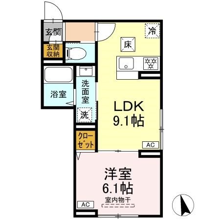 セレスティア青井 間取り図