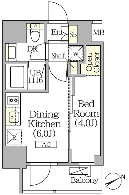 ジオエント町屋 間取り図