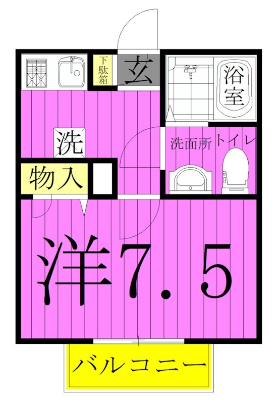 エルミタージュ新和 間取り図