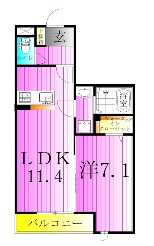 セレスティア西保木間 間取り図