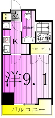 リアントレゾール東京亀有 間取り図