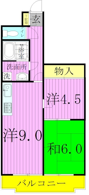エレガンス綾瀬4 間取り図