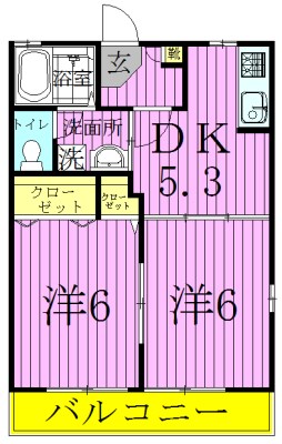 メゾンクレールＡ 間取り図
