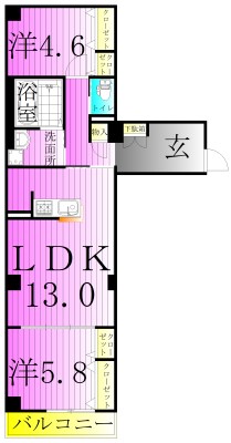 アーク　アコルト　アヤセ 間取り図