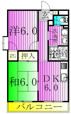 LEREVE西新井本町 間取り図