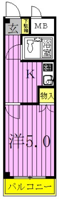 フローラ水山 間取り図