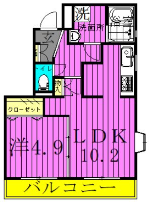 フラワーマンション 間取り図