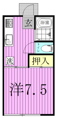 コーポデミタス 103号室 間取り