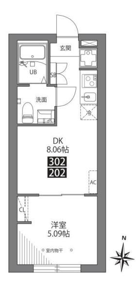 三ノ輪アパートメント 間取り図