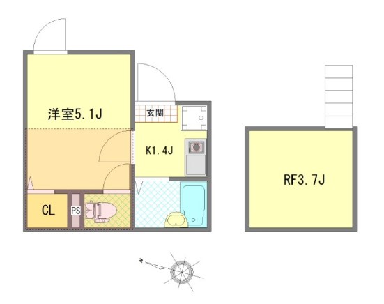 シエル竹ノ塚 間取り図