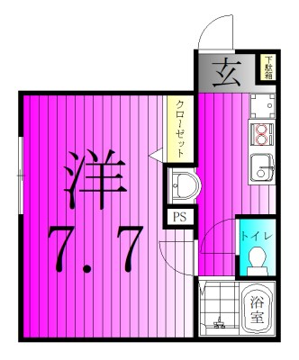 chapter KASHIWA (チャプター柏) 301号室 間取り