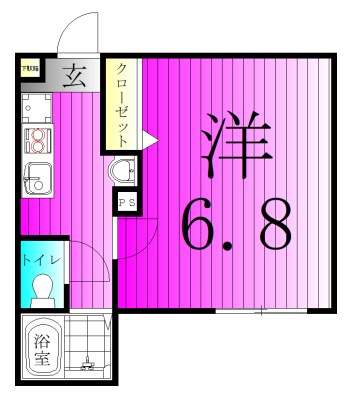 chapter KASHIWA (チャプター柏) 302号室 間取り