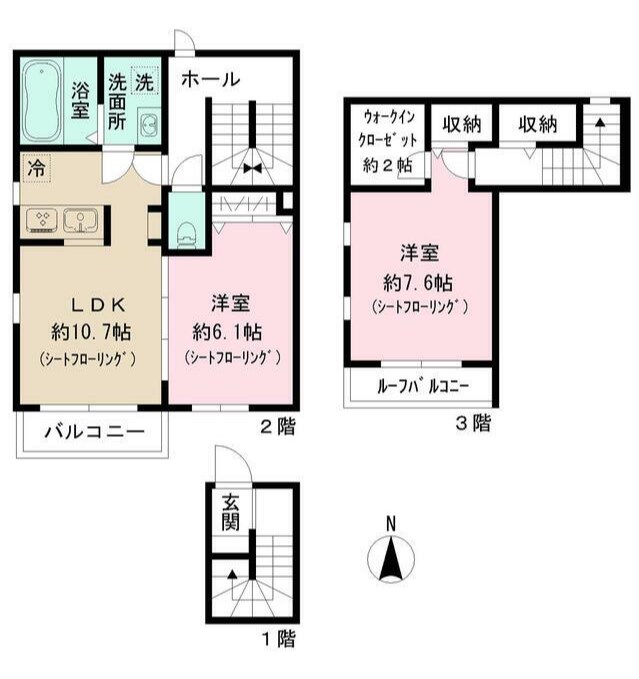 ネコットマリー 間取り図