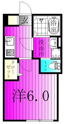 KEIAI RESIDENCE 松戸 101号室 間取り