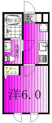 KEIAI RESIDENCE 松戸 102号室 間取り