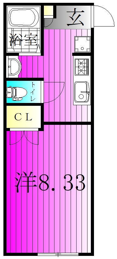Forest Village Nagareyama 204号室 間取り