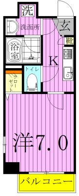 グランシャリオ西尾久 間取り図