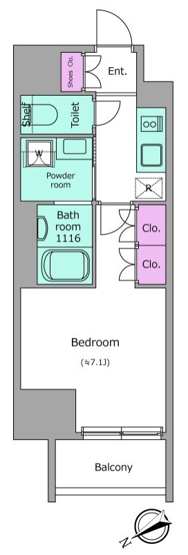 ドゥーエ三ノ輪 間取り図
