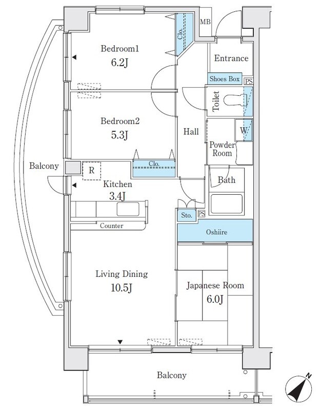 パークキューブ亀有 間取り図
