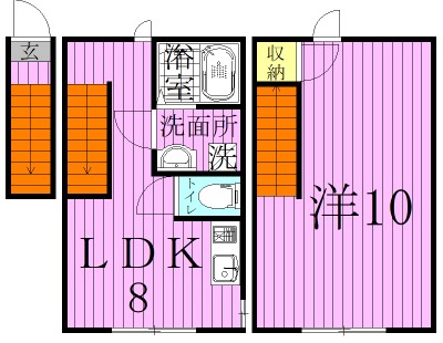 リバーパレスＡＫ 間取り図