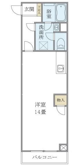 森田ビル 405号室 間取り